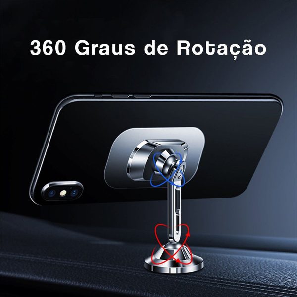 Suporte Celular Automotivo 360° Universal Magnético Para Carro Imã Veicular - Image 6